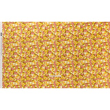 Polyester Satin - Yellow and Rose Pink Small Rubber Ducky Balloons - Mood Exclusive Puffed Pond Print