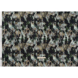 Polyester Satin - Forest Green, Beige and Muted Pale Blue Abstract Painting - Mood Exclusive Earthtone Flow Print