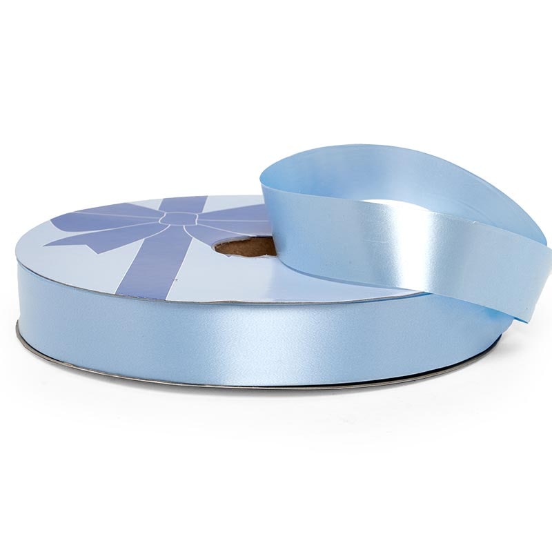 Satin Poly Ribbon 1 1/4 '' X 250 yd Light Blue Color 1 / roll
