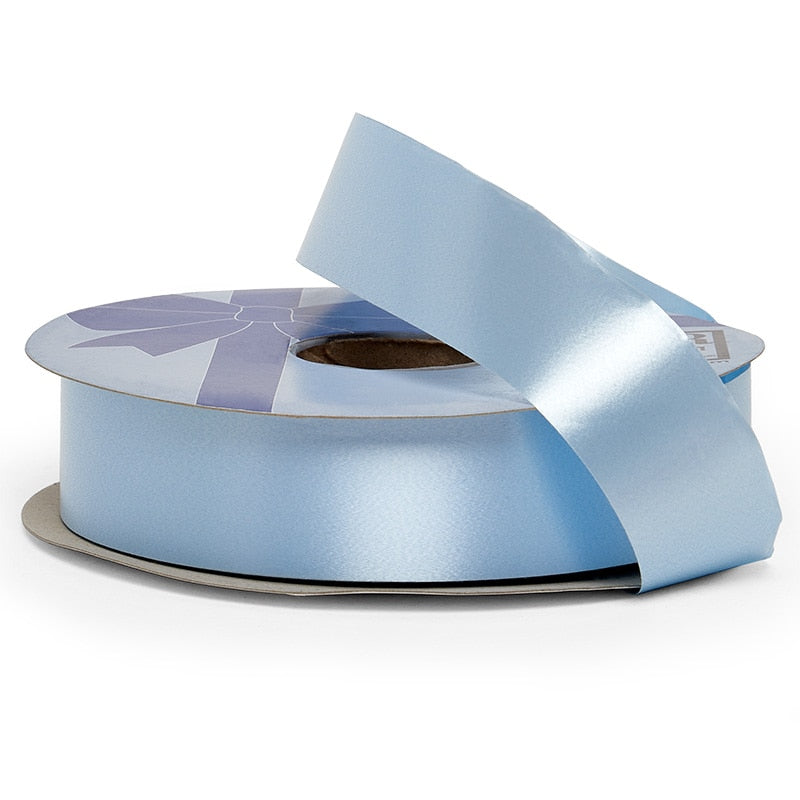 1-7/16" Embossed Poly Ribbon 1 7/16 '' X 100 yd Pastel Blue Color 1 / roll