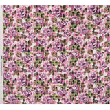 Brushed Cotton Woven - Purple, Green and Brown Ikat Florals - Mood Exclusive Reflecting Pool Print