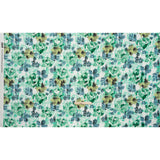 Brushed Cotton Woven - Green, Blue and Olive Ikat Florals - Mood Exclusive Reflecting Pool Print