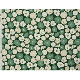 Brushed Cotton Woven - Green, Beige and White Simple Florals - Mood Exclusive Popping Petals Print