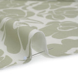 Brushed Cotton Woven - Cream and Beige Simple Poppies - Mood Exclusive Poppy Impressions Print