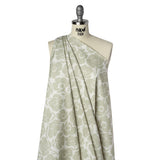 Brushed Cotton Woven - Cream and Beige Simple Poppies - Mood Exclusive Poppy Impressions Print
