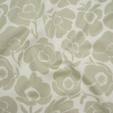 Brushed Cotton Woven - Cream and Beige Simple Poppies - Mood Exclusive Poppy Impressions Print