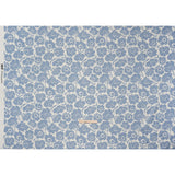 Brushed Cotton Woven - Blue and Off White Simple Poppies - Mood Exclusive Poppy Impressions Print