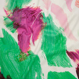 Brushed Cotton Woven - Emerald, Fuchsia and Pale Pink Big Brush Strokes - Mood Exclusive Color Study Print