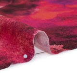 Linen and Rayon Woven - Hot Pink, Purple and Charcoal Abstract Tie Dye - Mood Exclusive Dyed & Delicate Print
