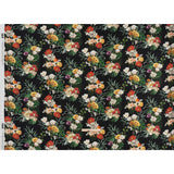 Rayon Challis - Red, Yellow and Green Tropical Flowers - Mood Exclusive Island Bloom Print