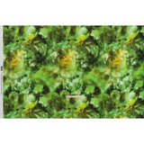 Rayon Challis - Lime Green, Sunny Orange and Olive Abstract Tie Dye - Mood Exclusive Pigment Pulse Print