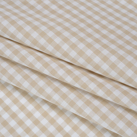 Cotton Gingham 0.25" - Beige - Londrina Collection
