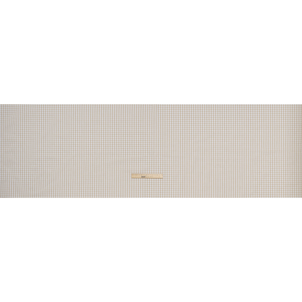 Cotton Gingham 0.25" - Beige - Londrina Collection
