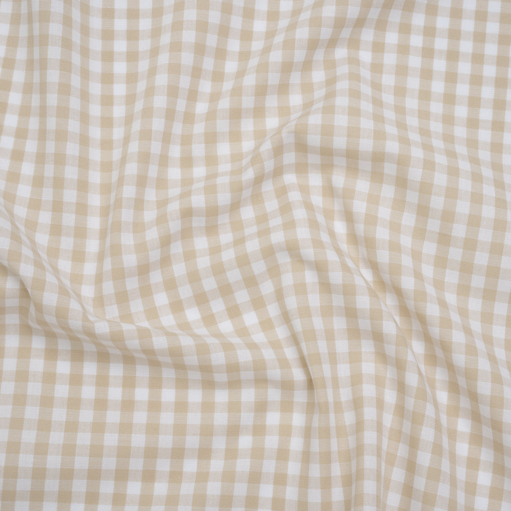 Cotton Gingham 0.25" - Beige - Londrina Collection