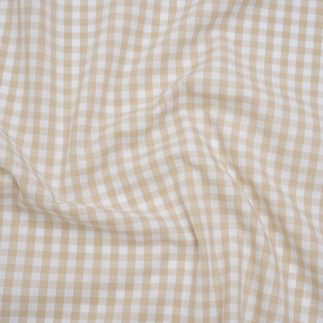 Cotton Gingham 0.25" - Beige - Londrina Collection