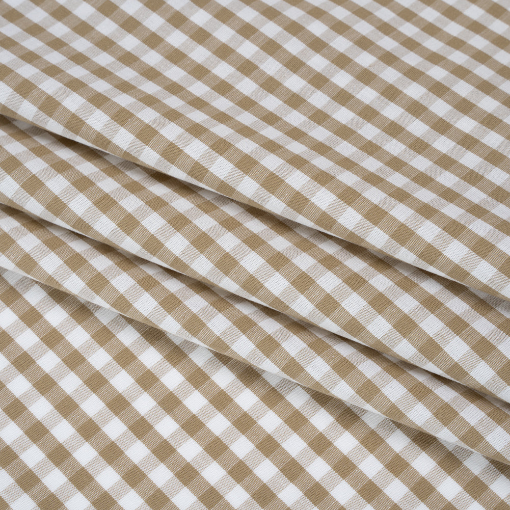 Cotton Gingham 0.25" - Brown - Londrina Collection