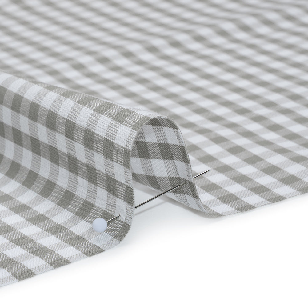 Cotton Gingham 0.25" - Gray - Londrina Collection