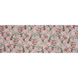 Silk Organza Print Made in Italy - Baby Pink, Coral and Green Floral - Deadstock