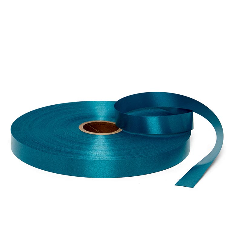 Satin Finish Poly Ribbon 3/4 '' X 250 yd Teal Color
