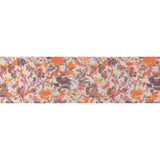 Lightweight Silk Organza Print Made in Italy - Orange, Purple and Burgundy Lilies and Flowers