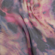 Silk Voile Print Made in Italy - Pink, Purple and Indigo Abstract - Deadstock