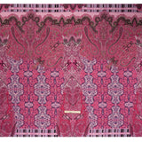 Silk Twill Panel Made in Italy - Fuchsia, Purple and Pink Paisley, Floral and Stripes - Deadstock