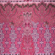 Silk Twill Panel Made in Italy - Fuchsia, Purple and Pink Paisley, Floral and Stripes - Deadstock