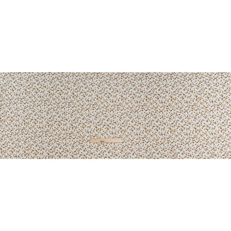 Charmeuse-Backed Silk Print Made in Italy - Ivory, Burnt Orange and Pink Little Flower Vines - Deadstock