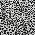 Stretch Cotton Corduroy Print Made in Italy - Black and White Cheetah Spots - Deadstock