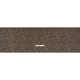 Cotton Birdseye Pique Print Made in Italy - Brown, Tan and Navy Cheetah Spots - Deadstock