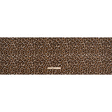 Stretch Cotton Matelasse Print Made in Italy - Beige, Brown and Black Cheetah Print on Diamonds - Deadstock