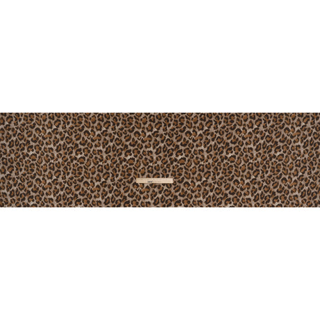 Rayon Woven Print Made in Italy - Greige, Tan and Dark Brown Cheetah Spots - Deadstock
