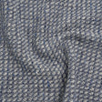 Metallic Wool Blend Tweed Boucle Made in Italy - Blue, Gray and Silver