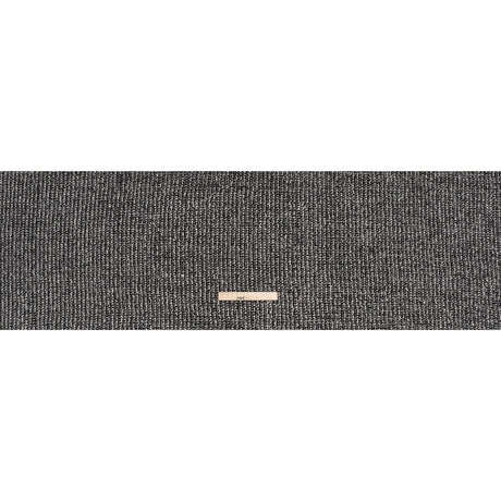 Metallic Wool Blend Boucle Coating Made in Italy - Gray, White and Silver Tweedy Stripes