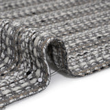 Metallic Wool Blend Tweed Made in Italy - White, Beige and Silver Stripes