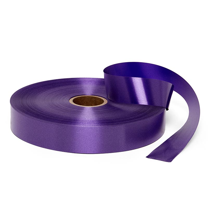Satin Finish Poly Ribbon 3/4 '' X 250 yd Purple Color