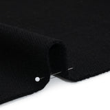 Heavy Wool Twill Coating - Black Herringbone - Deadstock
