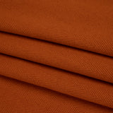 Heavy Wool Twill Coating - Pumpkin Orange Herringbone - Deadstock