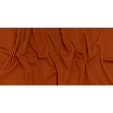 Heavy Wool Twill Coating - Pumpkin Orange Herringbone - Deadstock