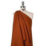 Heavy Wool Twill Coating - Pumpkin Orange Herringbone - Deadstock
