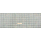 Brushed Wool Double Cloth Coating - Mint, Charcoal and Blue Plaid - Deadstock