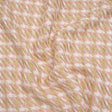 Metallic Wool and Acrylic Tweed Twill - Pink, Gold and White Geometric - Deadstock