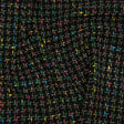 Metallic Acrylic and Wool Tweed - Black, Green and Gold - Deadstock