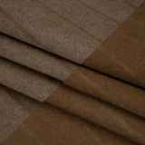 Brushed Wool Double Cloth Coating - Taupe and Warm Brown Chalk Stripes - Deadstock