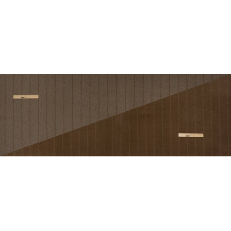 Brushed Wool Double Cloth Coating - Taupe and Warm Brown Chalk Stripes - Deadstock