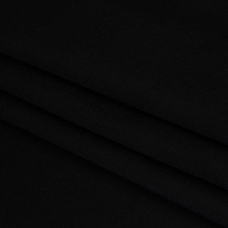Brushed Wool Blend Coating - Black - Deadstock