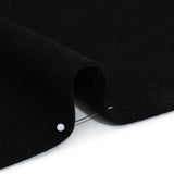 Brushed Wool Blend Coating - Black - Deadstock