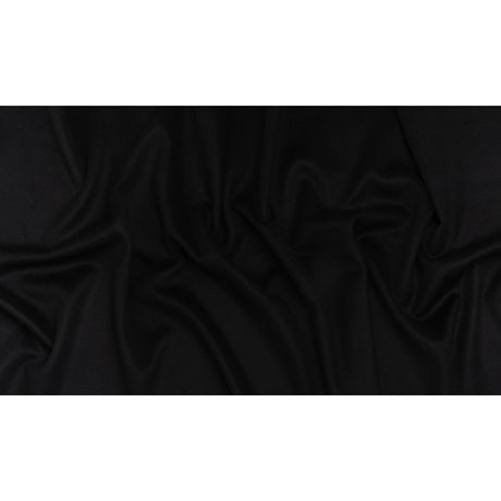Brushed Wool Blend Coating - Black - Deadstock