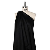 Brushed Wool Blend Coating - Black - Deadstock