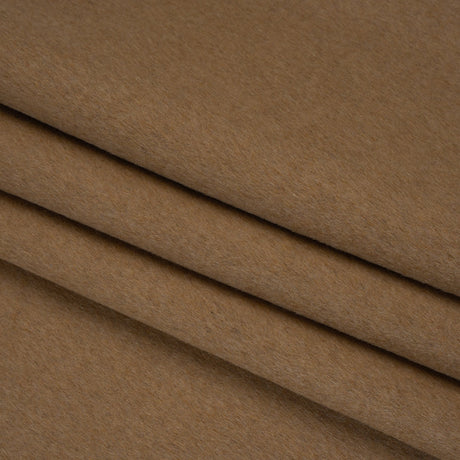 Brushed Wool Blend Coating - Tan - Deadstock